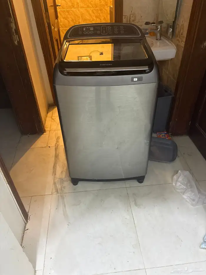 للبيع غسالة ملابس سامسونج نظيفة جدا على اشرط 0