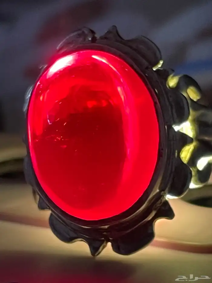 خاتم فضة حجر كريم 1