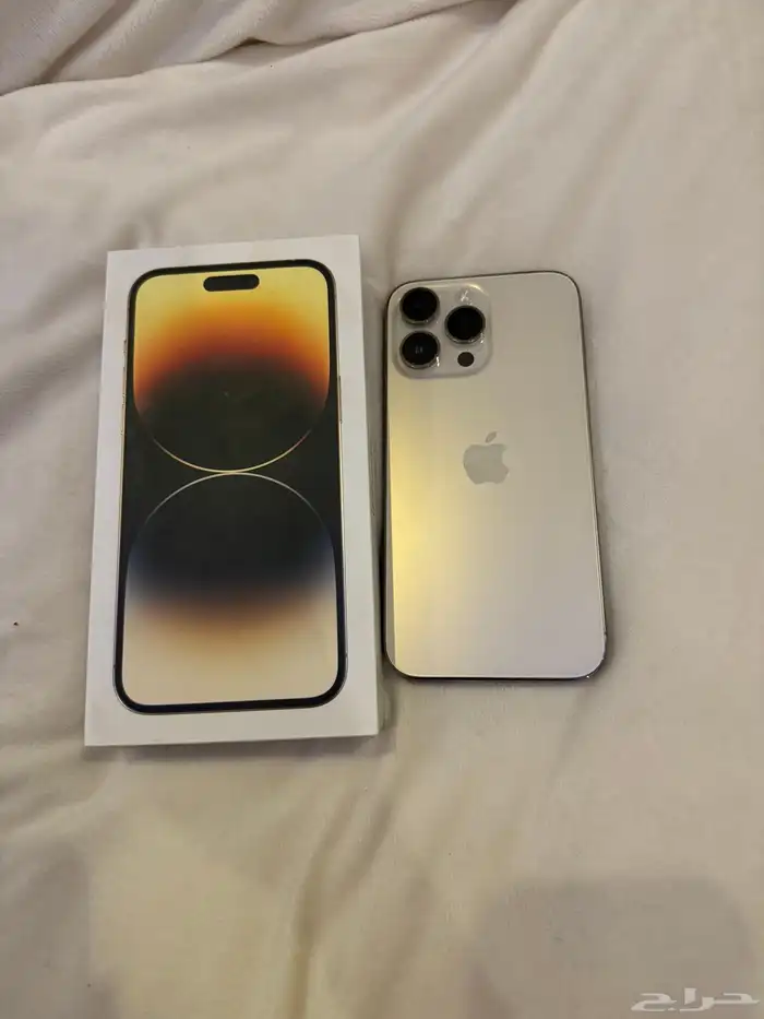 ايفون 14 برو ماكس ذاكره 256البطريه86(جهاز ما تغير فيه اي شي) 0