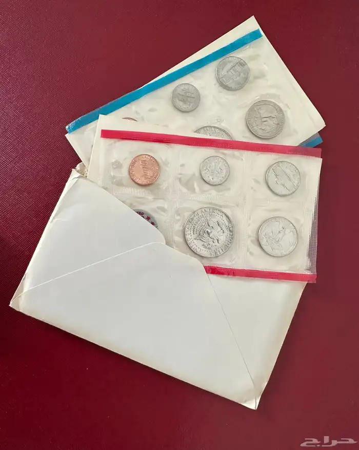 عملات معدنية أمريكية مجموعة عام 1972 P D فيلادلفيا ودنفر 3