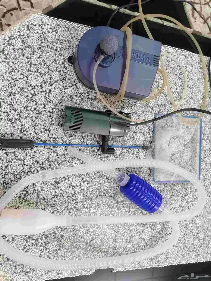 حوض سمك جديد مع اغراضه 3