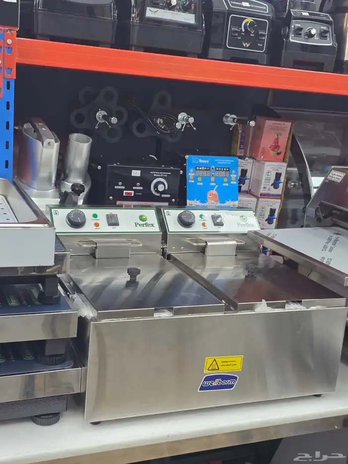 قلاية بطاطس كهرباء حوض وحوضين جريل كي آر عجانة حلزوني 1