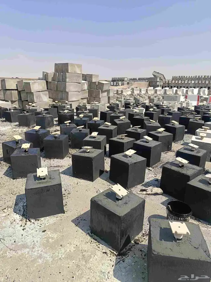 حواجز خرسانية نيوجرسي قواعد مضلات مناهل 2