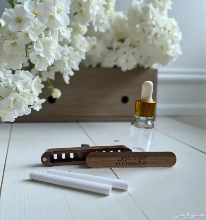 معطر سيارات مع 2 اعواد وقطرة للزيت العطري 1