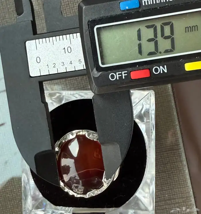 خاتم عقيق يماني كبدي بصياغة محلية راقية-199 ريال فقط 7