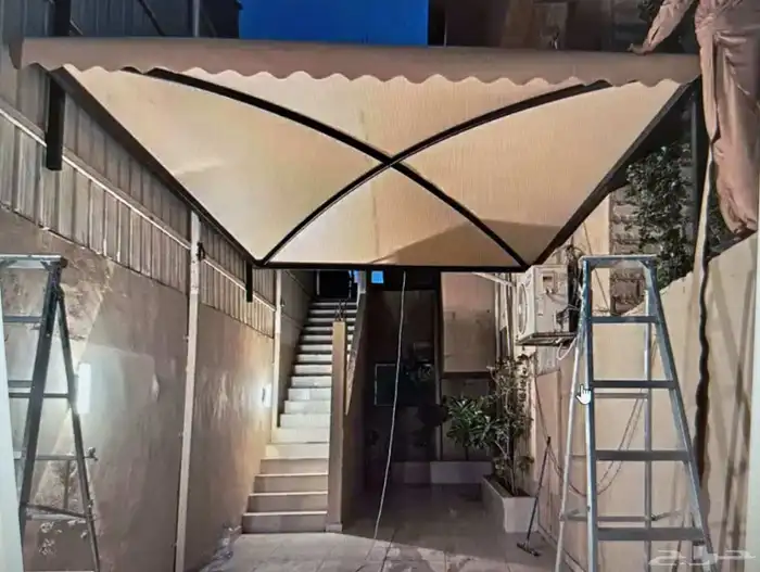 حداد مظلات لكسان قماش سواتر 3