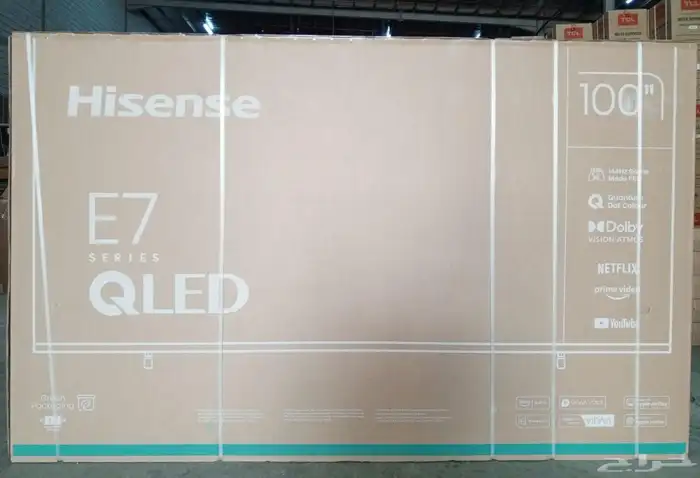 تم وصول شاشة هايسنس 100بوصة 4Kسمارت 144هيرتز 100E72N ال 0