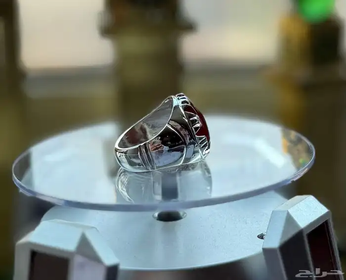 خاتم عقيق يماني كبدي بصياغة محلية راقية-199 ريال فقط 3