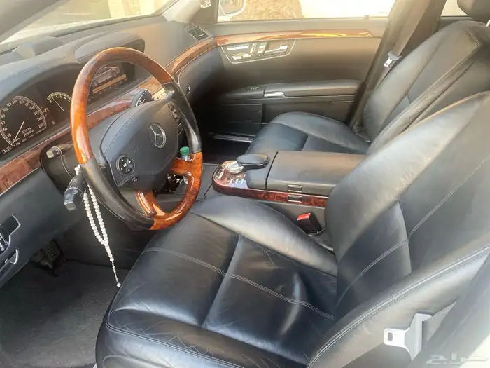 مرسيدسS-550 2007بحالةشبه جديدةكل شي سليم45ألف ريال 5