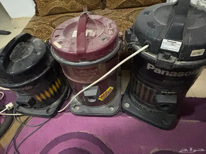 مكنسة كهربائية بانسونيك عدد 2 وهيتاشي عدد 1 0