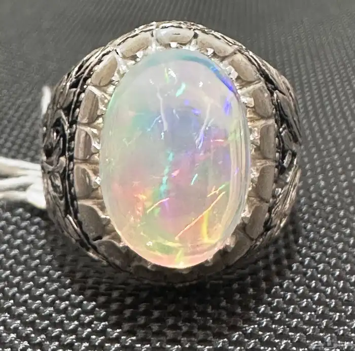 خاتم اوبال بشهادة صياغة جراح تحفة فنية 3