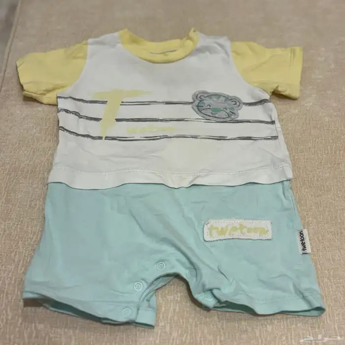 ملابس أطفال أولاد 0-6 شهور بعضها جديد وبعضها مستعمل نظيف. 19