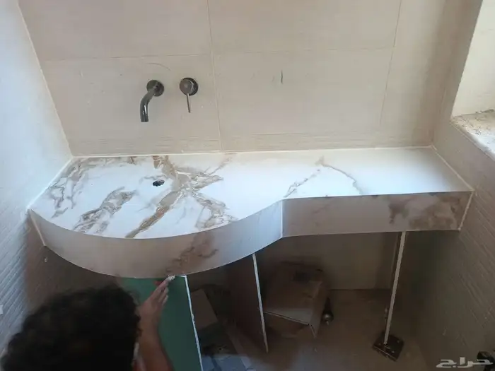 بديل الرخام تلبيس مغاسل ديكورات الشرقيه رخام حمامات مطابخ 2