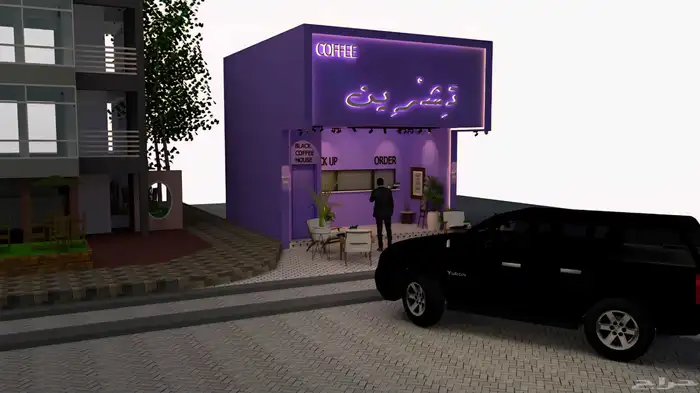 تصميم الواجهات والمحلات والمباني جميع المشاريع 8