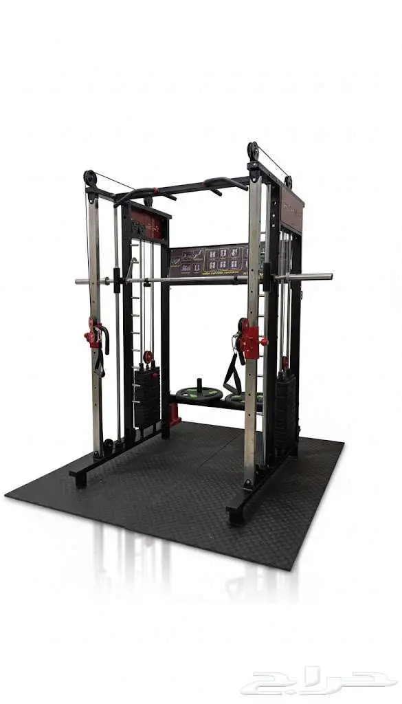 Multi gym smith machine and cross cable squat rack pull up 2