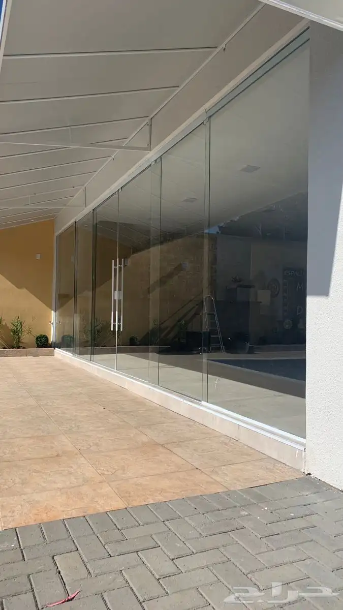 زجاج ابواب زجاج سكريت سور زجاجي حاوجز قزاز glass مكاتب زجاج 8