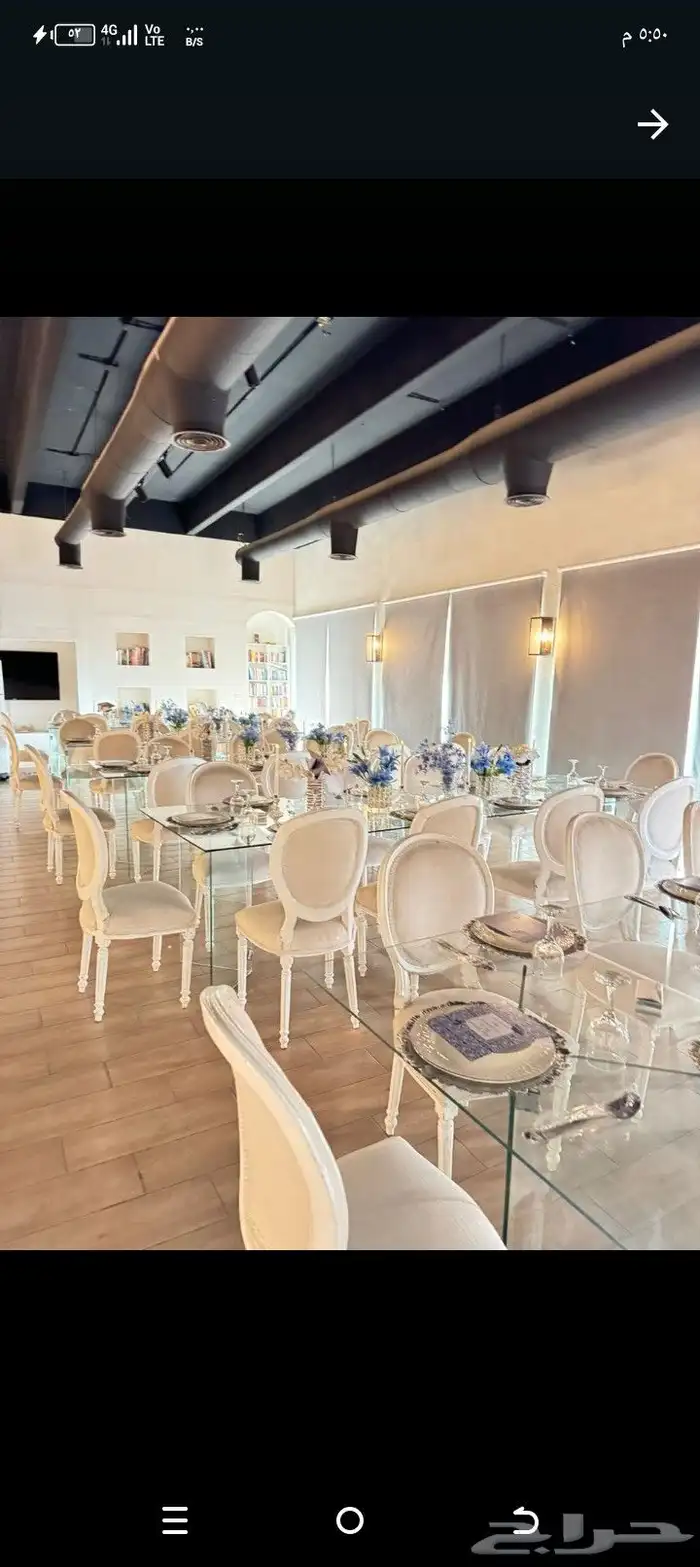 محل حفلات تاجير كراسي طاولات قزاز بوفيه اكوش مدخل الاستقبال 2