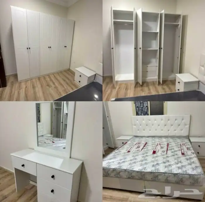 غرفة نوم كاملة  أثاث منزلي  سرير ودولاب وبطانيات 20