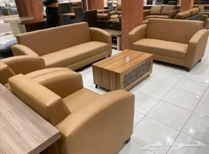 جديد كنب مكتبي جلد متوفر كل الوان سعر جملة 6