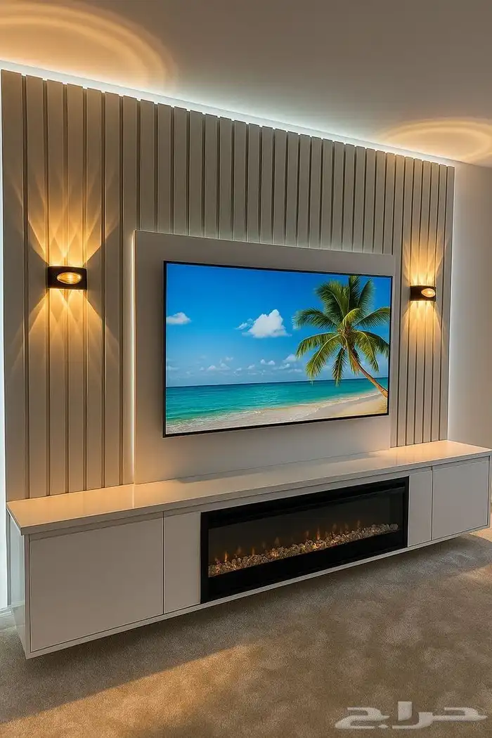 دكيور شاشه. معاء رف ومكتبه 0