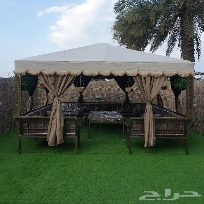 خيمه شكل بيت شعر خيام مظلات قماش مكه 6