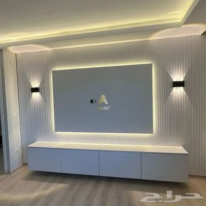 دكيور شاشه. معاء رف ومكتبه 4