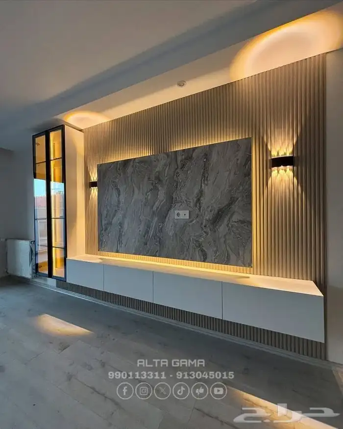 دكيور شاشه. معاء رف ومكتبه 2