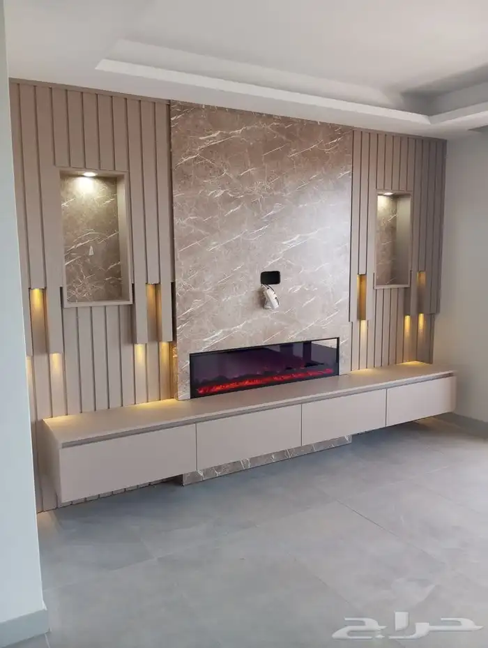 دكيور شاشه. معاء رف ومكتبه 1