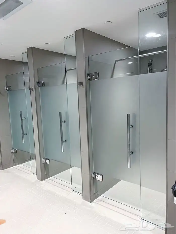 زجاج ابواب زجاج سكريت سور زجاجي حاوجز قزاز glass مكاتب زجاج 3
