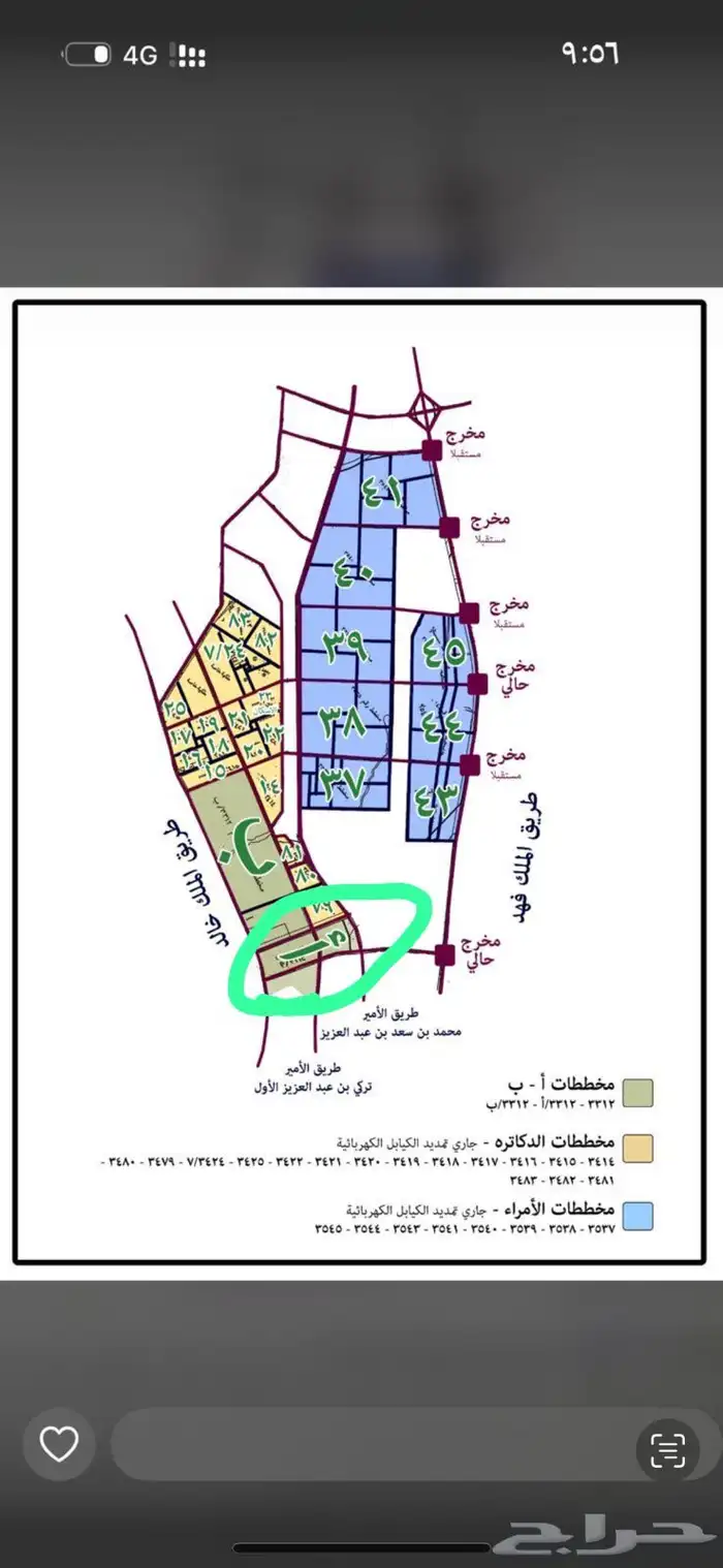 ارض للبيع في مخطط الخير 3312 أ 0