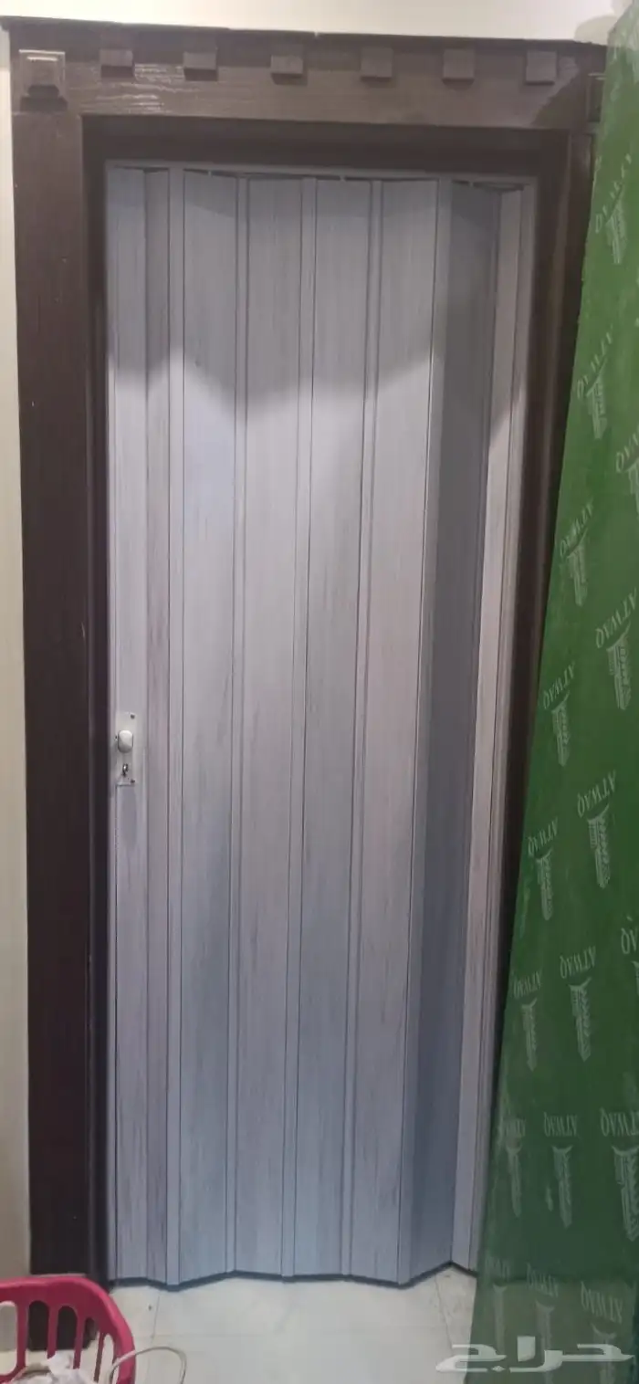 باب ابواب سحب سحاب سحابة جلد بلاستيك كورديون 7