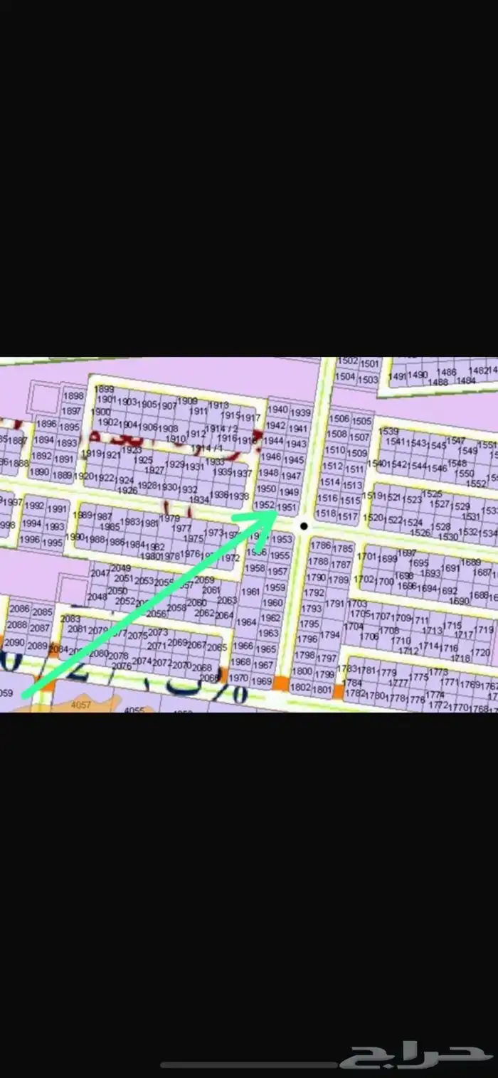 أرض للبيع حي الفرقان جوهرة العروس 3