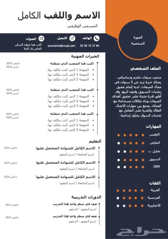 إنشاء سيرة ذاتية احترافية بصيغة ATS بأفضل الأسعار 1