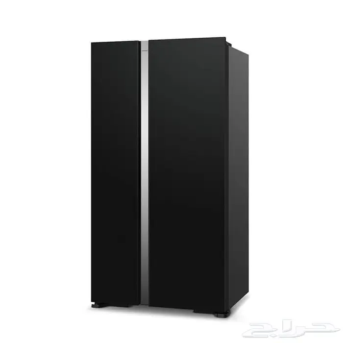 ثلاجة هيتاشي مخفض 21.4 قدم دولابي زجاج اسود - تايلاندي 1