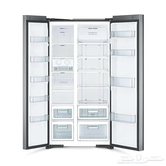 ثلاجة هيتاشي مخفض 21.4 قدم دولابي زجاج اسود - تايلاندي 3