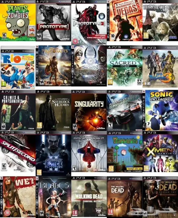 سوني 3 مهكر اكثر من الف لعبة وضمان 6 اشهر وتوصيل 4