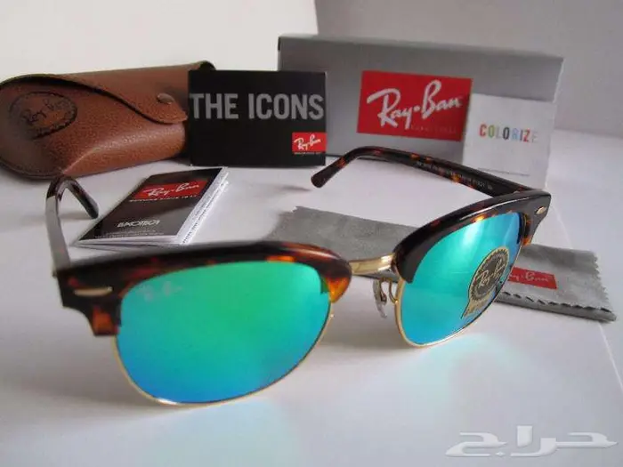 نظارة ريبان RayBan كلوب ماستر أصلية جديدة 1