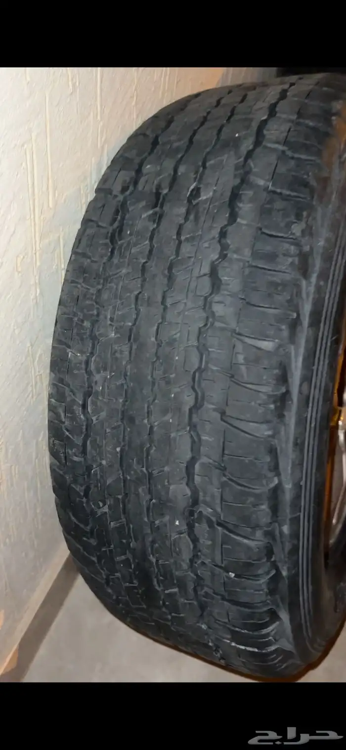 طقم جنوط لاندكروزر 2011 مع كفراتها تركب من 2008وفوق 6