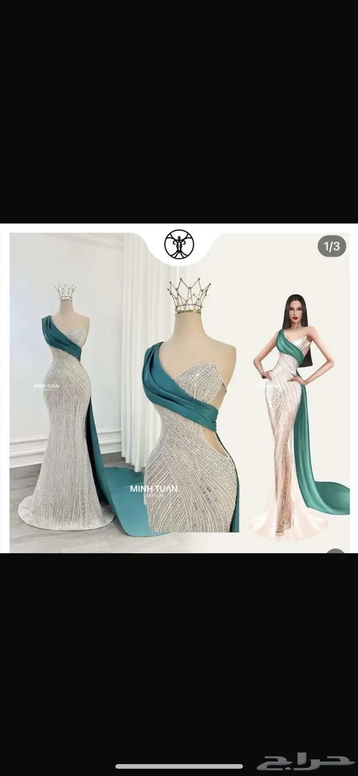 فستان سهره جديد مده الاستخدام مره واحده فقط 350 0
