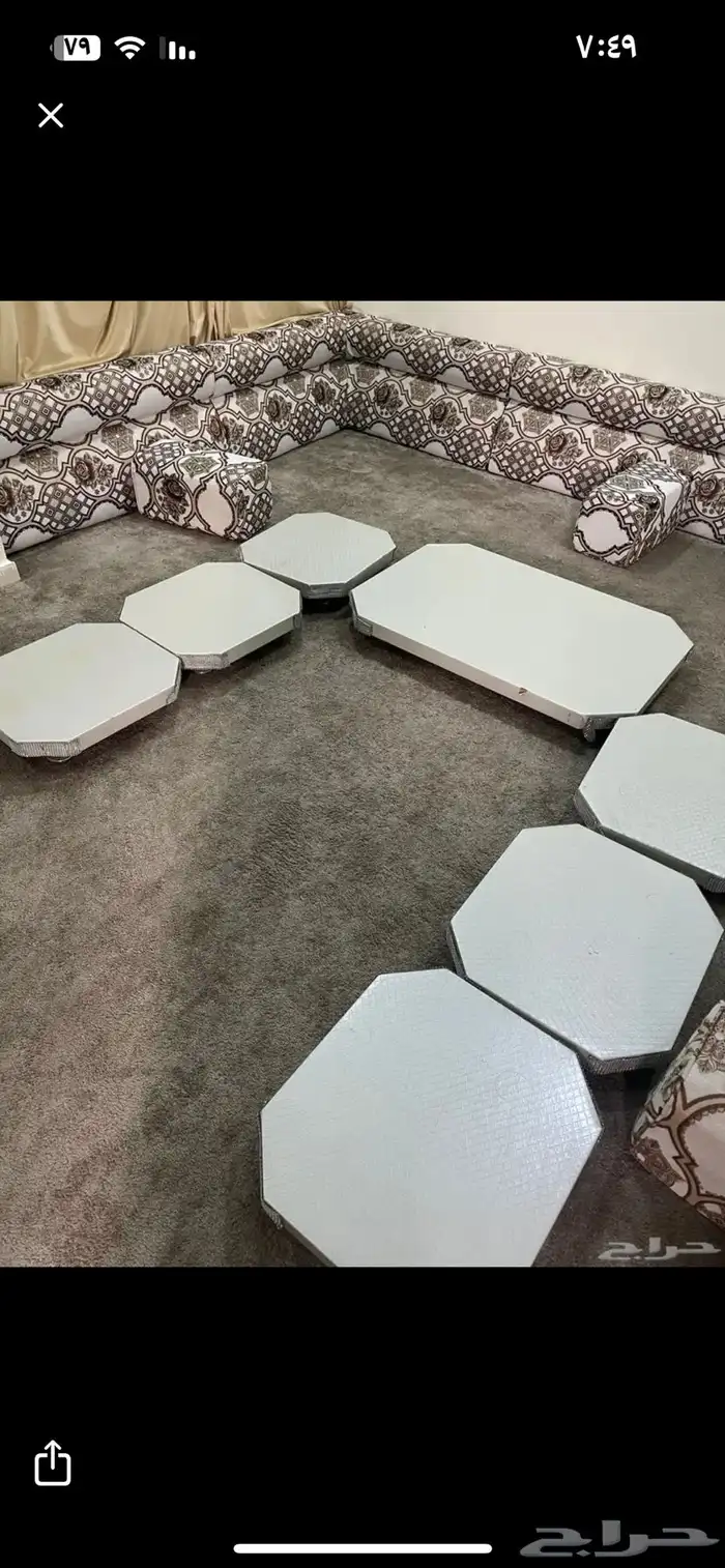 طاوله ارضي كبيره و6 صغار 0