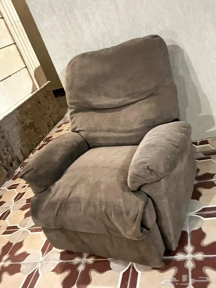 كرسي استرخاء وسرير خشبي ايكيا 2