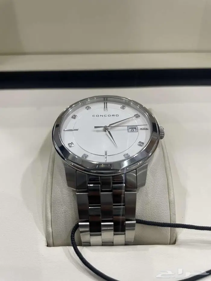 ساعة كونكورد الماس رجالي نظيفة مع كامل ملحقاتها 6