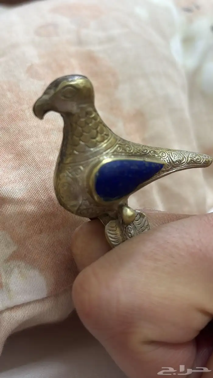 خاتم فضة على شكل طير 3