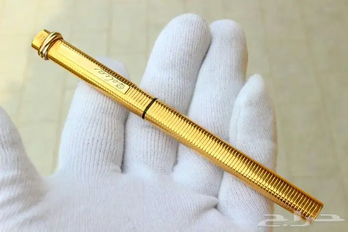 قلم كارتييه فاندوم فنتج مطلي ريشة ذهب عيار 18 1