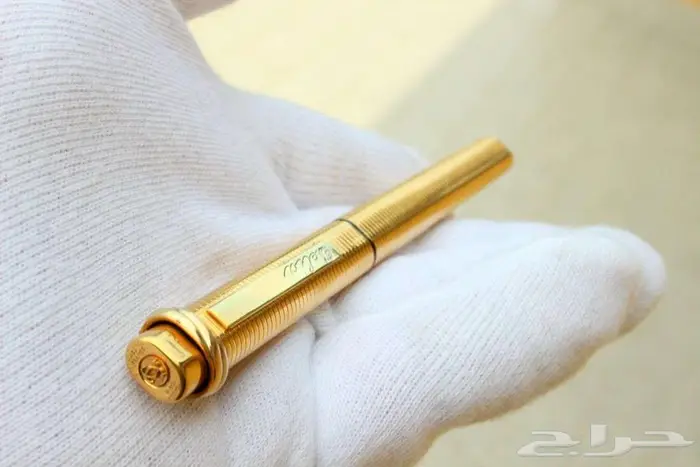 قلم كارتييه فاندوم فنتج مطلي ريشة ذهب عيار 18 4