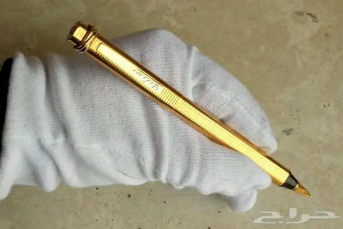 قلم كارتييه فاندوم فنتج مطلي ريشة ذهب عيار 18 9