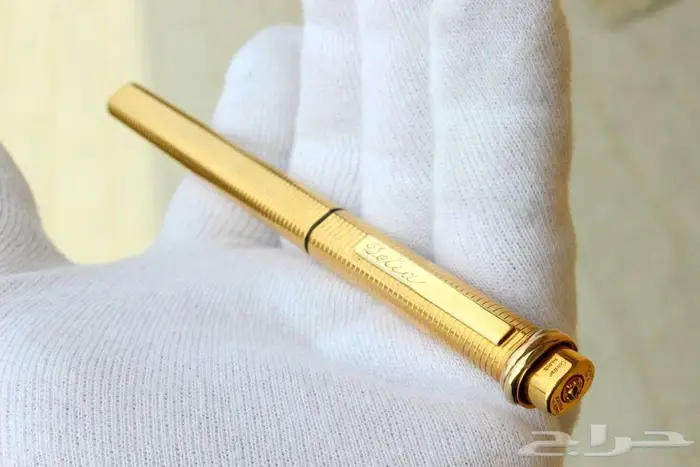 قلم كارتييه فاندوم فنتج مطلي ريشة ذهب عيار 18 3