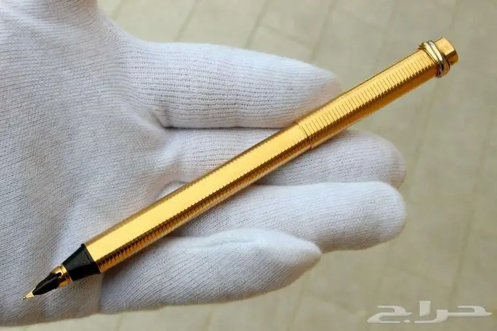 قلم كارتييه فاندوم فنتج مطلي ريشة ذهب عيار 18 8
