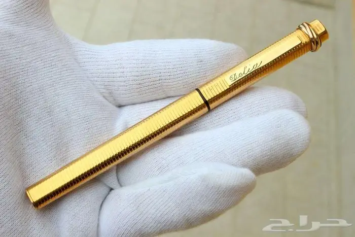 قلم كارتييه فاندوم فنتج مطلي ريشة ذهب عيار 18 0