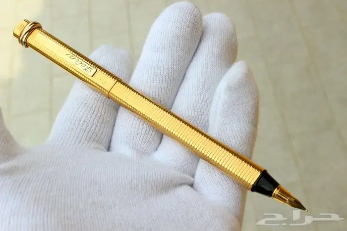 قلم كارتييه فاندوم فنتج مطلي ريشة ذهب عيار 18 6
